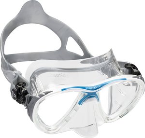 TSK Shop ABC Masken Cressi Big Eyes Evo crystal Transparent / Weiss-Blau