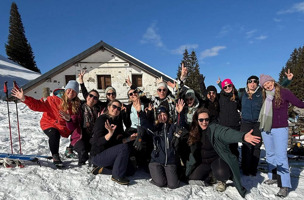 Tschiggi Truppe beim Lac Lioson Tschiggi Truppe beim Lac Lioson