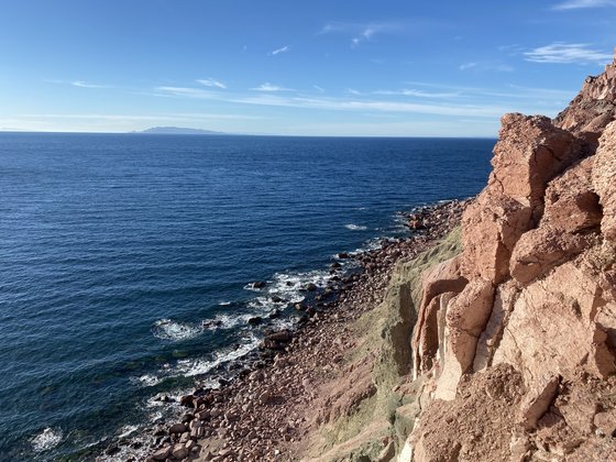 Felsband auf Santa Cruz Island Sea of Cortez Felsband auf Santa Cruz Island Sea of Cortez